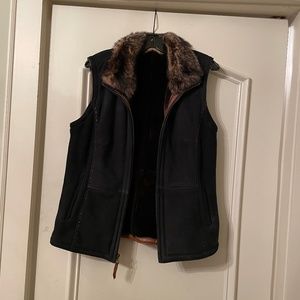 Overland Suede and Sherling Vest - Size Large
